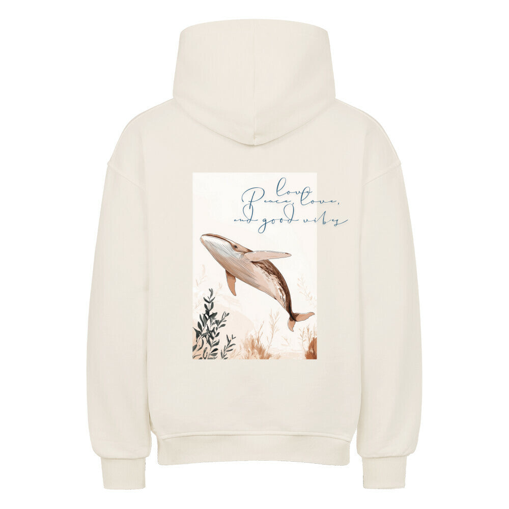 VACANCY Oversized Hoodie – Mit Wal-Design